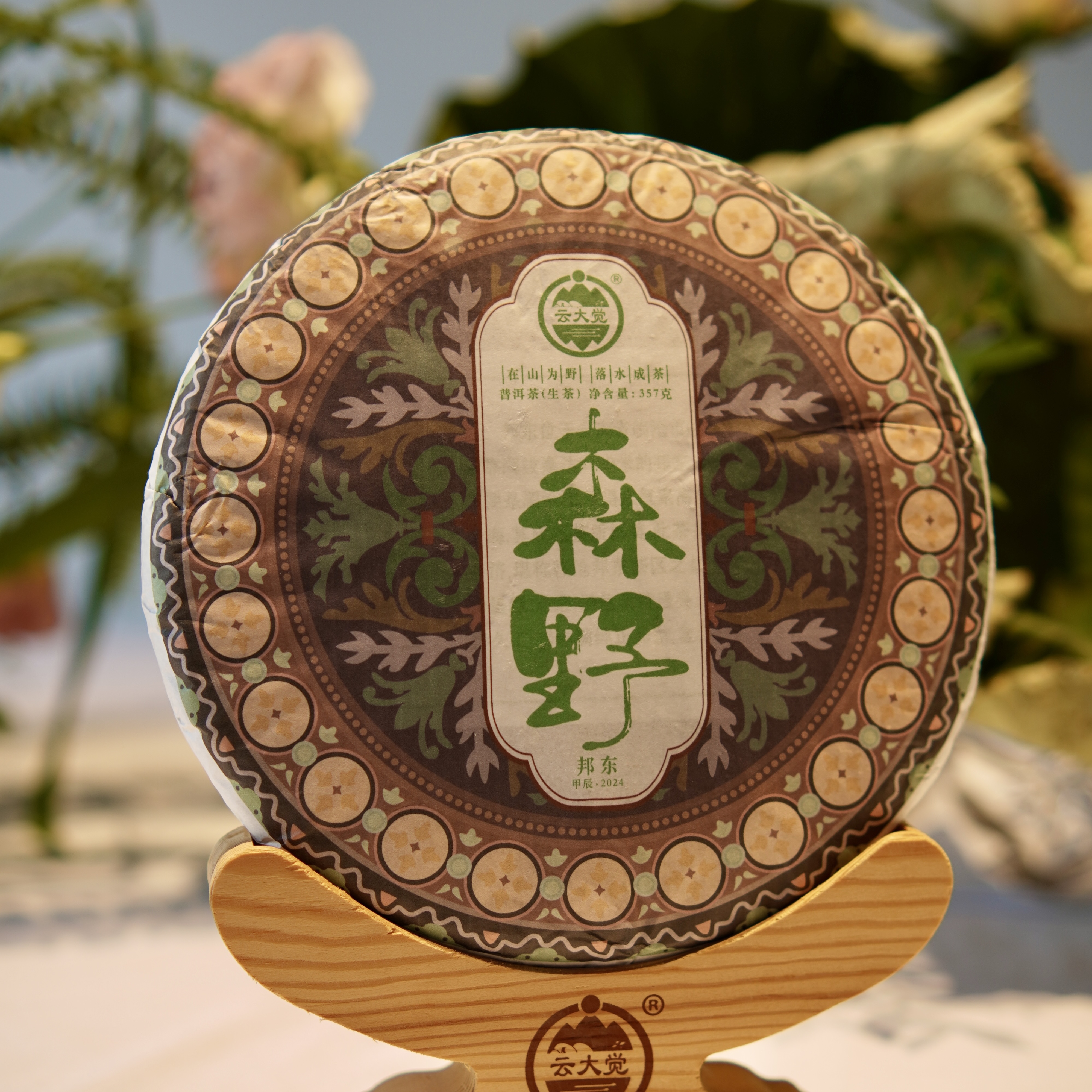 【云大觉】森野 2024年邦东片区春茶200年古树 357g/饼 普洱茶生茶